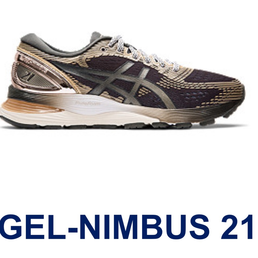 ASICS GEL-Nimbus 21 Women's Athletic Shoes - Brown/Black